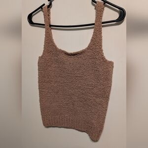 SKIMS Fuzzy Tan Tank Top
